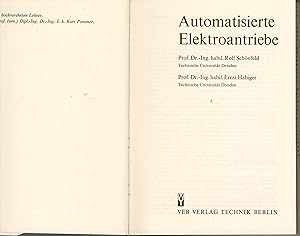 Bild des Verkufers fr Automatisierte Elektroantriebe. zum Verkauf von Antiquariat Kastanienhof
