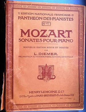 Sonates pour Piano, révision L. Diemer. Partition.