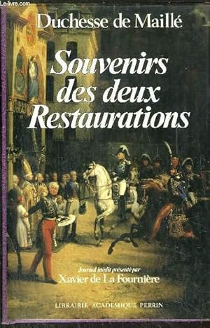 SOUVENIRS DES DEUX RESTAURATIONS