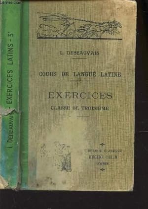 Seller image for COURS DE LANGUE LATINE - EXERCICES - CLASSE DE TROISIEME / 12e EDITION. for sale by Le-Livre