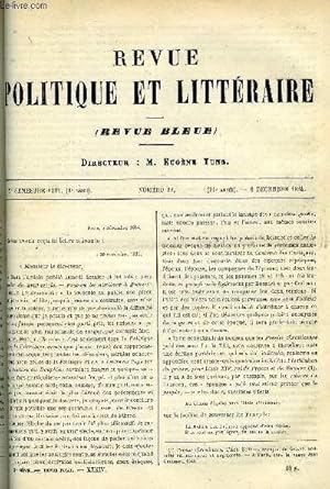 Bild des Verkufers fr LA REVUE POLITIQUE ET LITTERAIRE 4e ANNEE - 2e SEMESTRE N23 - LES PROGRAMMES DE L'ENSEIGNEMENT SECONDAIRE PAR O. GREARD,LE GROS LOT PAR PIERRE COEUR, UN REPTILE PATRIOTE PAR ARVEDE BARINE, MARILHAT PAR D. ORDINAIRE, ESPAGNE ET PORTUGAL PAR L. ULBACH zum Verkauf von Le-Livre