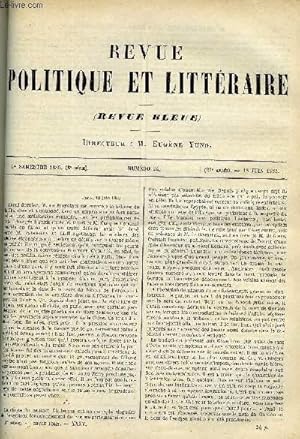 Bild des Verkufers fr LA REVUE POLITIQUE ET LITTERAIRE 5e ANNEE - 1er SEMESTRE N24 - LA JEUNESSE CONTEMPORAINE PAR JULES LEMAITRE, LA REVOLUTION ET L'ANCIEN REGIME PAR A. DEBIDOUR, LA SOEUR DE LA TRAGEDIENNE CHAPITRE X PAR JULES GUILLEMOT zum Verkauf von Le-Livre