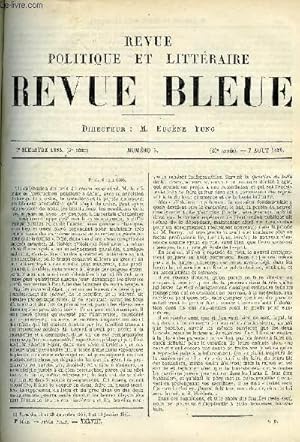 Immagine del venditore per LA REVUE POLITIQUE ET LITTERAIRE 6e ANNEE - 2e SEMESTRE N6 - LE DUUMVIRAT PAR EDMOND SCHERER, MA VOCATION CHAPITRE XV PAR FERDINAND FABRE, LE THEATRE DE VOLTAIRE PAR HENRI CHANTAVOINE, DU ROLE DE LA PHILOSOPHIE DANS L'EDUCATION PAR ELIE RABIER venduto da Le-Livre