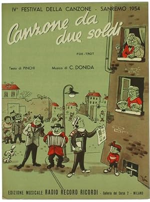 Seller image for CANZONE DA DUE SOLDI. Spartito.: for sale by Bergoglio Libri d'Epoca