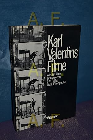 Seller image for Karl Valentins Filme : alle 29 Filme, 12 Fragm., 344 Bilder, Texte, Filmogr. hrsg. von Michael Schulte u. Peter Syr for sale by Antiquarische Fundgrube e.U.