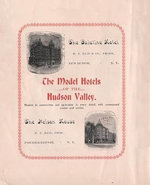 Historic Advertising Print: Palatine Hotel, Newburgh, Orange County, NY