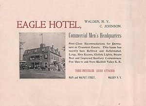 Historic Advertising Print: Eagle Hotel. Walden, Orange County, NY