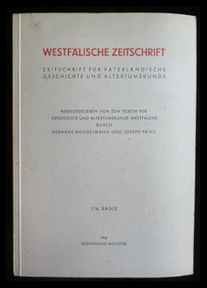 Seller image for Westflische Zeitschrift 116. Band - 1966 Zeitschrift fr vaterlndische Geschichte und Altertumskunde. for sale by ANTIQUARIAT Franke BRUDDENBOOKS