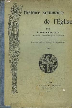 Image du vendeur pour HISTOIRE SOMMAIRE DE L'EGLISE mis en vente par Le-Livre