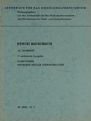 Immagine del venditore per Hhere Mathematik. Funktionen mehrerer reeller Vernderlicher (12. Lehrbrief)., venduto da Versandantiquariat Hbald