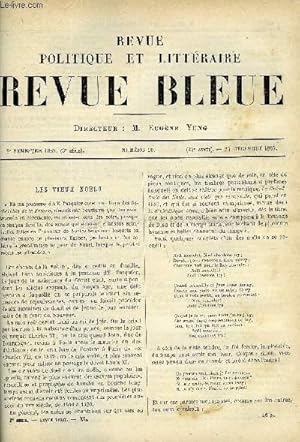 Seller image for LA REVUE POLITIQUE ET LITTERAIRE 7e ANNEE - 2e SEMESTRE N26 - LES VIEUX NOELS PAR CH-L. LIVET, LE SAPIN PAR H. BERNARD, LA PRINCESSE LILITH PAR JULES LEMAITRE, PRELIMINAIRES DE LA PAIX AVEC LA CHINE EN 1885 CHAPITRE VII, ETRENNES 1888 PAR E.R. for sale by Le-Livre