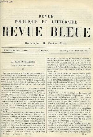 Bild des Verkufers fr LA REVUE POLITIQUE ET LITTERAIRE 6e ANNEE - 2e SEMESTRE N26 - LE PARLEMENTARISME CHAPITRE IV PAR A. NAQUET, LA CHAPELLE BLANCHE PAR JULES LEMAITRE, CONTES ET CHANSONS POPULAIRES DU BRESIL PAR LEO QUESNEL, ETRENNES 1887 PAR E.R. zum Verkauf von Le-Livre