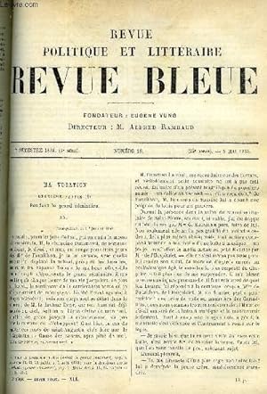 Immagine del venditore per LA REVUE POLITIQUE ET LITTERAIRE 8e ANNEE - 1er SEMESTRE N18 - MA VOCATION CHAPITRE XX PAR FERDINAND FABRE, LENA PAR C. DE VARIGNY, L'EDUCATION DE LA BOURGEOISIE PAR CHARLES BIGOT, UNE EXPOSITION A SAINT-PETERSBOURG PAR JEAN FLEURY, UN HORLOGER venduto da Le-Livre