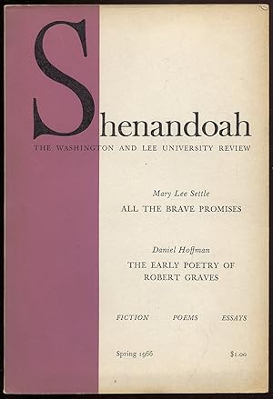 Imagen del vendedor de Shenandoah: Spring 1966, Vol. XVII, No.3 a la venta por Between the Covers-Rare Books, Inc. ABAA