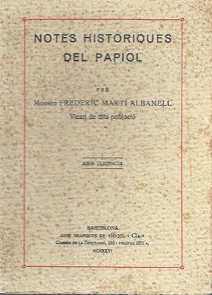 Notes històriques del Papiol.