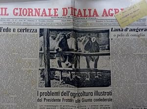 IL GIORNALE DELL'ITALIA AGRICOLA Settimannale de IL GIORNALE D'ITALIA Domenica 22 Novembre 1942