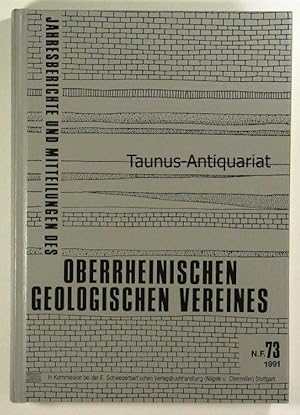 Imagen del vendedor de Jahresberichte und Mitteilungen des Oberrheinischen Geologischen Vereines. Neue Folge, Band 73. a la venta por Taunus-Antiquariat Karl-Heinz Eisenbach