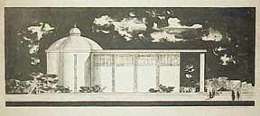 Design for a Building with Dome and Frieze.