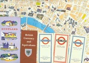 Imagen del vendedor de British Isles Travel Ephemera: Scotland (travel info booklet); British Currency and Equivalents; 3 London Underground Maps (1957); Pictorial Map of London. a la venta por Wittenborn Art Books