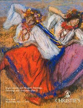 Impressionist and Modern Paintings, Drawings and Sculpture (Part I). May 12, 1993. Sale # HAVRE-7...