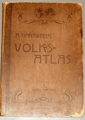 A. Hartleben's Volks-Atlas 1904-1905. - enthaltend 72 Hauptkarten und 66 Nebenkarten in 100 Karte...