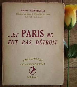 Bild des Verkufers fr Et Paris ne fut pas dtruit zum Verkauf von Bonnaud Claude