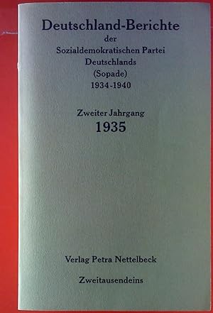 Bild des Verkufers fr Deutschland-Berichte der Sozialdemokratischen Partei Deutschlands ( Sopade ), 1934 - 1940. Zweiter Jahrgang 1935. zum Verkauf von biblion2