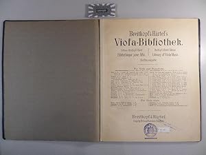 Bild des Verkufers fr Breitkopf & Hrtel's Viola-Bibliothek : Sonate fr Violine mit beziffertem Bass. Viola-Bibl. 22008. zum Verkauf von Druckwaren Antiquariat