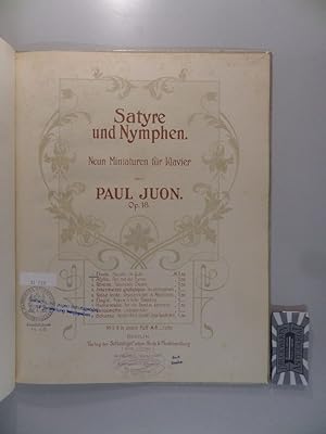 Bild des Verkufers fr Satyre und Nymphen - Neun Miniaturen fr Klavier : Op. 18, No. 1 : Etude - No. 9 : Scherzo S. 9146 (1) & S. 9146 (9). zum Verkauf von Druckwaren Antiquariat
