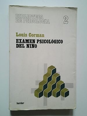 Image du vendeur pour Examen psicolgico del nio mis en vente par MAUTALOS LIBRERA