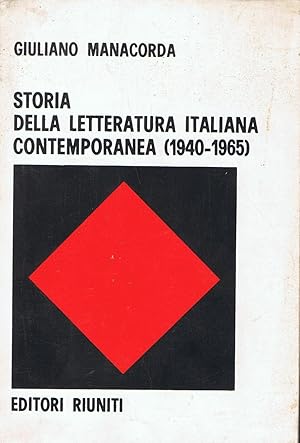 Immagine del venditore per STORIA DELLA LETTERATURA ITALIANA CONTEMPORANEA (1940 - 1965 ). venduto da Librera Torren de Rueda