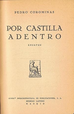 Bild des Verkufers fr POR CASTILLA ADENTRO * EL ALMA DE LA TIERRA DE CAMPOS zum Verkauf von Librera Torren de Rueda