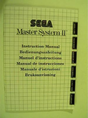 Bedienungsanleitung - Sega Master System II,