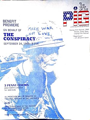 Immagine del venditore per BENEFIT PREMIER ON BEHALF OF THE CONSPIRACY - SEPT 24, 1069 - 8 P.M. venduto da Aah Rare Chicago