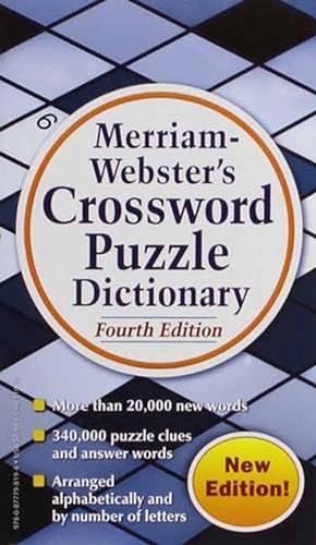 Bild des Verkufers fr Merriam Webster's Crossword Puzzle Dictionary (Paperback) zum Verkauf von Grand Eagle Retail