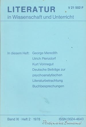 Seller image for Literatur in Wissenschaft und Unterricht. Band XI. Heft 2. 1978. for sale by Antiquariat Immanuel, Einzelhandel