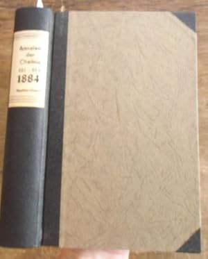 Bild des Verkufers fr Justus Liebig's Annalen der Chemie 1884. Band 223 -224. Zwei Teile mit jeweils 3 Heften in einem Band. Enthlt: Kekul, August und Otto Strecker Ueber die Trichlorphenomalsure und die Constitution des Benzols ( Seiten 170-197). zum Verkauf von Antiquariat Carl Wegner