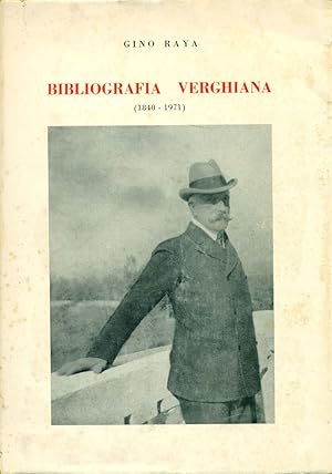 Image du vendeur pour Bibliografia verghiana (1840-1971) mis en vente par Studio Bibliografico Marini