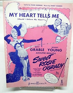 Seller image for MY HEART TELLS ME (SHOULD I BELIEVE MY HEART) FROM THE MUSICAL SWEET ROSIE O'GRADY for sale by Prestonshire Books, IOBA