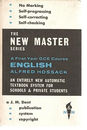 Seller image for English First Year G.C.E. Course for sale by Snookerybooks