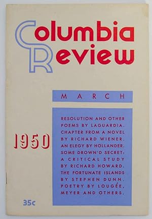 Bild des Verkufers fr Columbia Review March 1950 Vol. 30, No. 2 zum Verkauf von Jeff Hirsch Books, ABAA