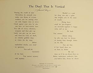 The Duel that is Vertical (Signed Broadside)