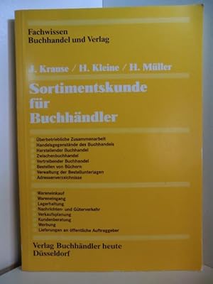 Immagine del venditore per Sortimentskunde fr Buchhndler venduto da Antiquariat Weber
