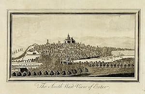 Bild des Verkufers fr South-West view of Exeter zum Verkauf von Henry Sotheran Ltd