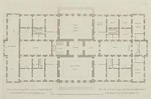 Imagen del vendedor de Plan of the principal floor of a new design inscribed to the Rt Hon. The Earl of Halifax & c. a la venta por Henry Sotheran Ltd