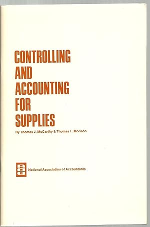 Seller image for Controlling And Accounting For Supplies for sale by Sabra Books