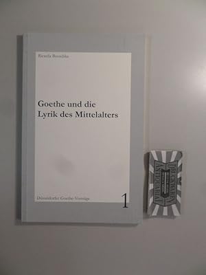 Immagine del venditore per Goethe und die Lyrik des Mittelalters. venduto da Druckwaren Antiquariat