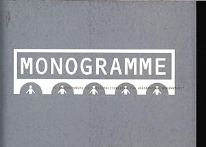 Image du vendeur pour Monogramme : 92 Annherungen an 5 Persnlichkeiten von allgemeiner Bekanntheit. Projektarbeiten der Fachklasse fu r Grafik und der Weiterbildungsklasse Visuelle Gestaltung, Schule fr Gestaltung Zrich, Text und Dramaturgie: Peter Schweiger. mis en vente par Antiquariat Bookfarm