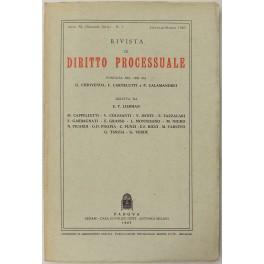 Seller image for Rivista di Diritto Processuale. Annata 1985. Diretta da: Francesco Carnelutti, Giuseppe Chiovenda, Piero Calamandrei, Enrico Tullio Liebman. Anno XL (Seconda Serie) for sale by Libreria Antiquaria Giulio Cesare di Daniele Corradi