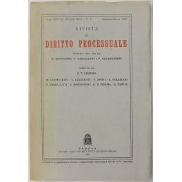 Seller image for Rivista di Diritto Processuale. Annata 1983. Diretta da: Francesco Carnelutti, Giuseppe Chiovenda, Piero Calamandrei, Enrico Tullio Liebman. Anno XXXVIII (Seconda Serie) for sale by Libreria Antiquaria Giulio Cesare di Daniele Corradi